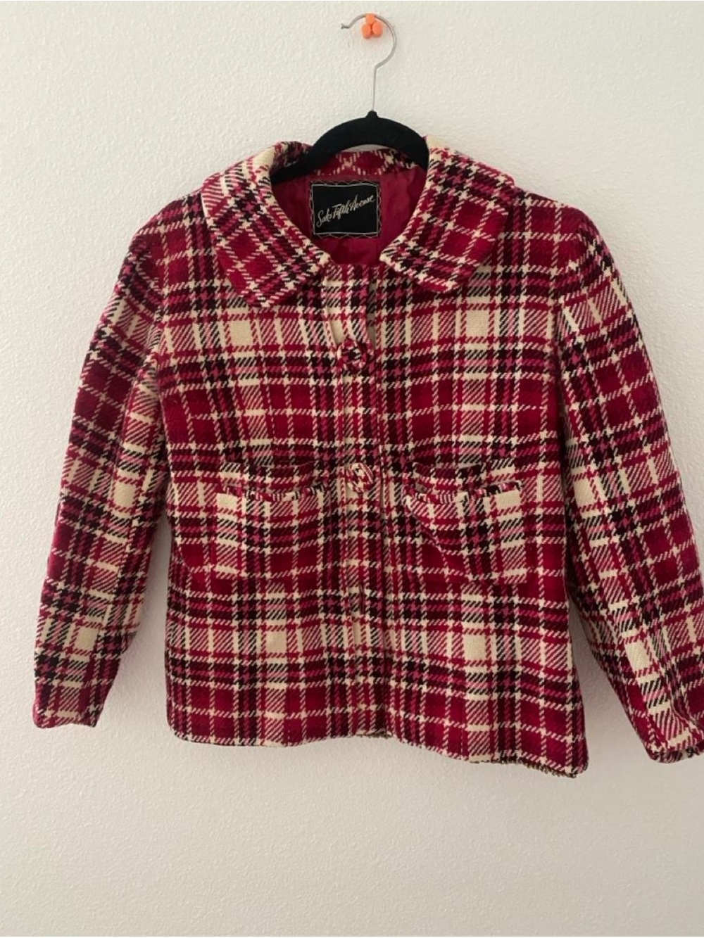 Saks Fifth Avenue Plaid Jacket
